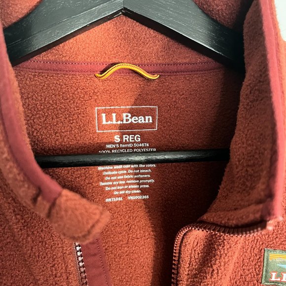 LL Bean Mountain Classic Fleece Jacket- Small - Picture 3 of 4